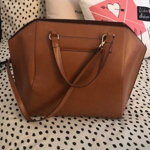 Zara - cognac tote bag